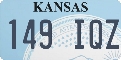 KS license plate 149IQZ