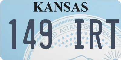 KS license plate 149IRT