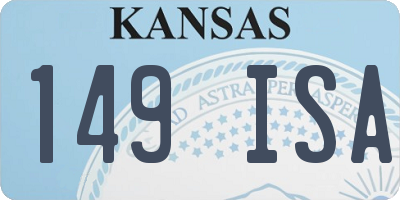 KS license plate 149ISA