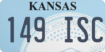 KS license plate 149ISC