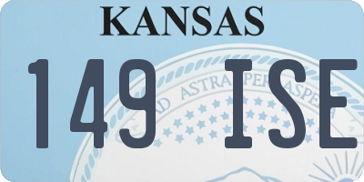 KS license plate 149ISE