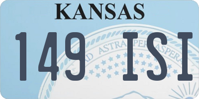 KS license plate 149ISI