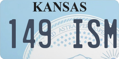 KS license plate 149ISM
