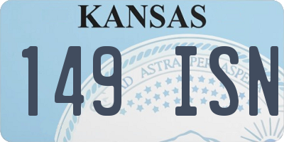 KS license plate 149ISN