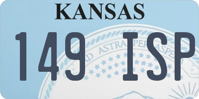 KS license plate 149ISP