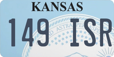 KS license plate 149ISR