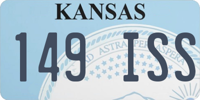 KS license plate 149ISS