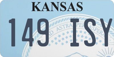 KS license plate 149ISY