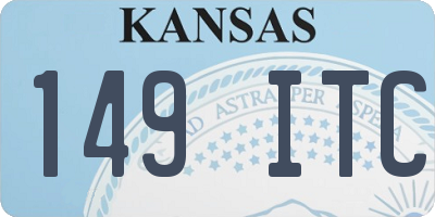 KS license plate 149ITC