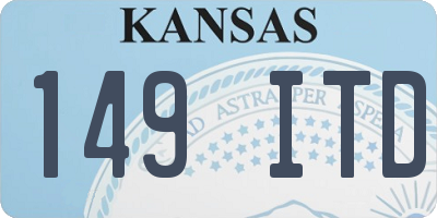 KS license plate 149ITD