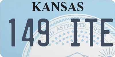 KS license plate 149ITE