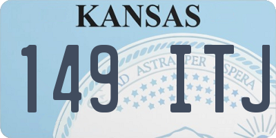 KS license plate 149ITJ
