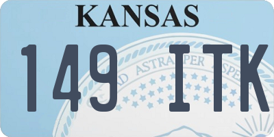 KS license plate 149ITK