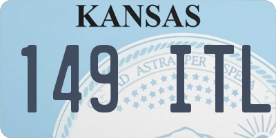 KS license plate 149ITL