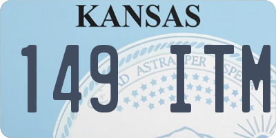 KS license plate 149ITM