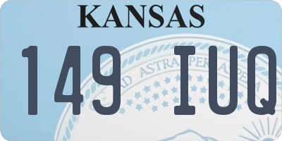 KS license plate 149IUQ