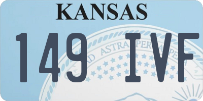 KS license plate 149IVF