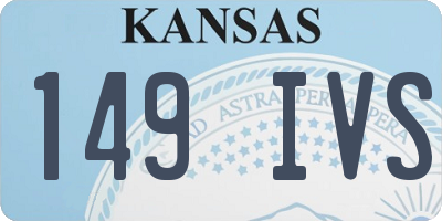 KS license plate 149IVS