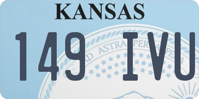KS license plate 149IVU