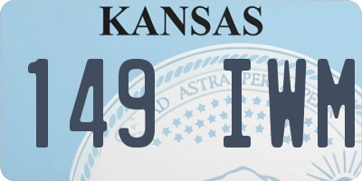 KS license plate 149IWM