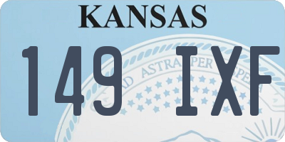 KS license plate 149IXF