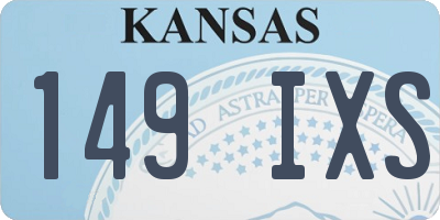 KS license plate 149IXS