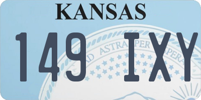 KS license plate 149IXY