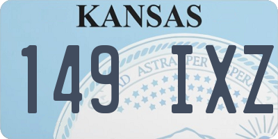 KS license plate 149IXZ