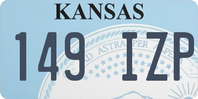 KS license plate 149IZP