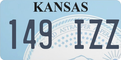 KS license plate 149IZZ