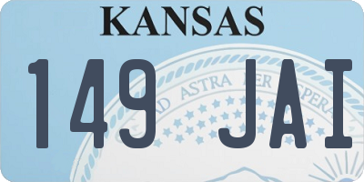 KS license plate 149JAI