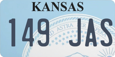 KS license plate 149JAS