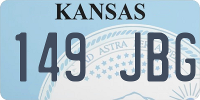 KS license plate 149JBG