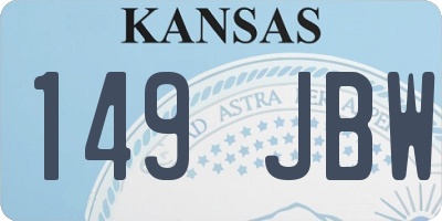 KS license plate 149JBW