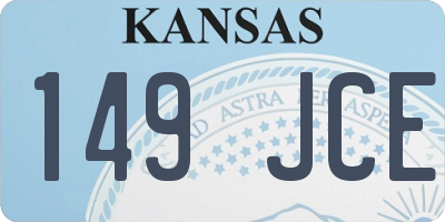 KS license plate 149JCE