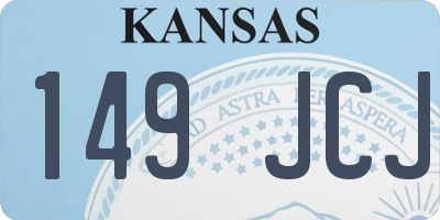 KS license plate 149JCJ