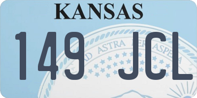 KS license plate 149JCL