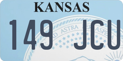KS license plate 149JCU