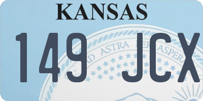 KS license plate 149JCX