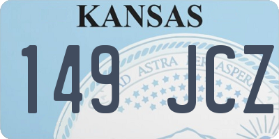 KS license plate 149JCZ