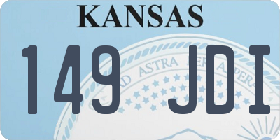 KS license plate 149JDI