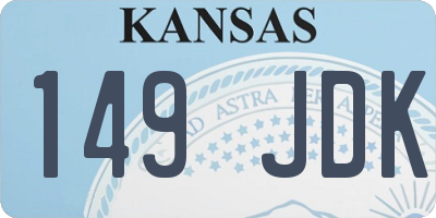 KS license plate 149JDK
