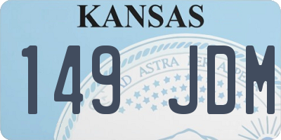 KS license plate 149JDM