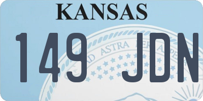 KS license plate 149JDN