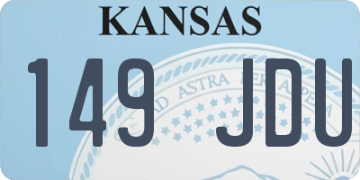 KS license plate 149JDU