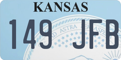 KS license plate 149JFB