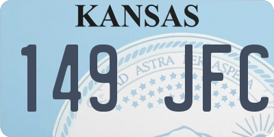 KS license plate 149JFC