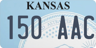 KS license plate 150AAC