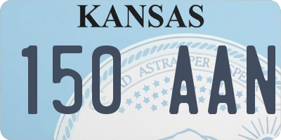 KS license plate 150AAN