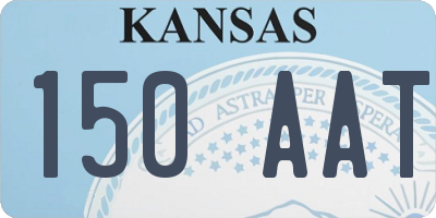 KS license plate 150AAT